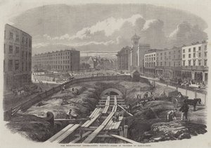 Metropolitan (Underground) Railway, pågående arbeten vid King